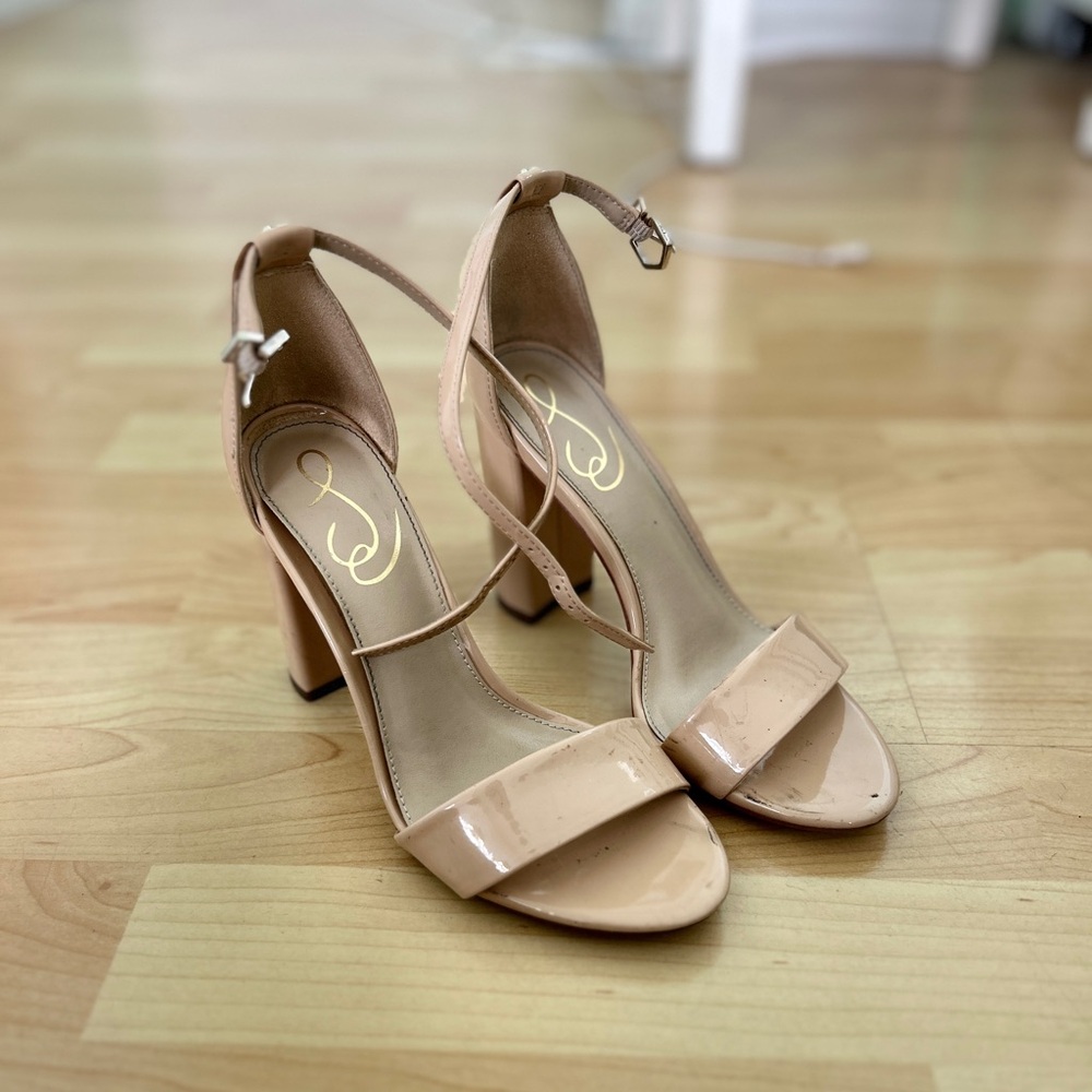 Nude Block Heel Nordstrom Size 6 Wedding Bride Bridesmaid - Picture 1 of 6